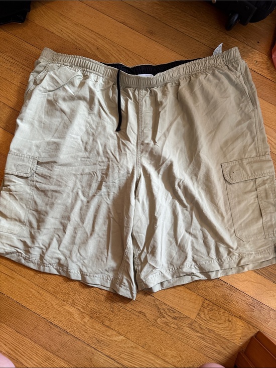 L.L. Bean Other - L.L. Bean Men's Khaki Swim Trunks with Cargo Pockets